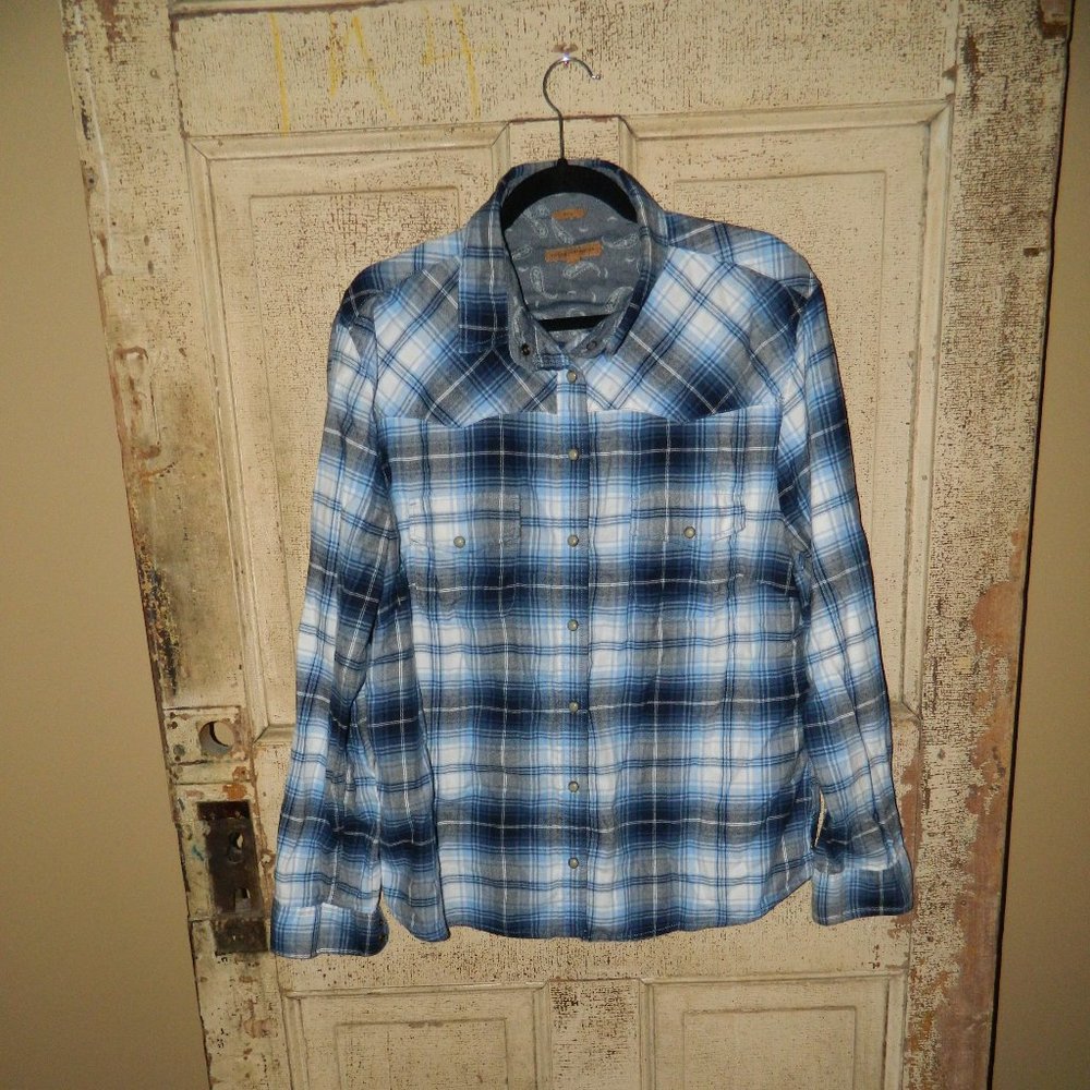 JACHS GIRLFRIEND BEA Flannel Plaid Shirt Women's Size XXL (F-50)